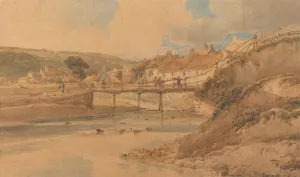Sandsend, Yorkshire Oil painting by Thomas Girtin