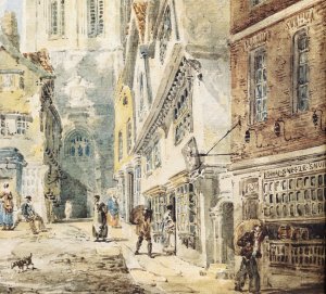 St Nicholas Church, Newcastle Detail #1 by Thomas Girtin Oil Painting