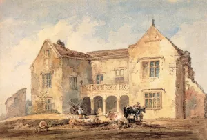 St Nicholas Hospital, Richmond, Yorkshire by Thomas Girtin - Oil Painting Reproduction