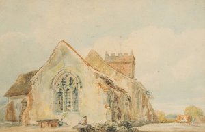Stellingham Church by Thomas Girtin Oil Painting