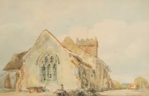 Stellingham Church by Thomas Girtin Oil Painting