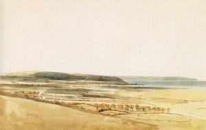 The Taw Estuary, Devon Oil painting by Thomas Girtin
