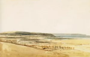 The Taw Estuary, Devon Oil painting by Thomas Girtin