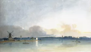 The White House at Chelsea Oil painting by Thomas Girtin