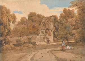Turver's Farm, Wimbish, Essex by Thomas Girtin Oil Painting