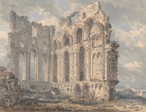 Tynemouth Priory, Northumberland by Thomas Girtin Oil Painting