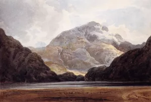 View Near Beddgelert painting by Thomas Girtin