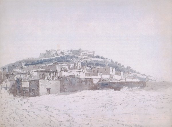 Main Product Photo of View of Monte Casino after J.R.Cozens Painting by Thomas Girtin