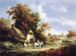 A Country Idyll by Thomas Hand Oil Painting
