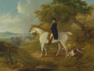 George Morland on his Hunter by Thomas Hand Oil Painting