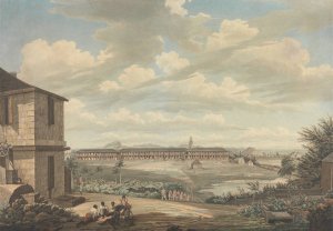 A View on the Island of Antigua; the English Barracks and Saint John's Church Seen from the Hospital by Thomas Hearne Oil Painting