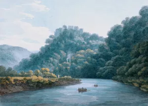 Goodrich Castle on the Wye by Thomas Hearne Oil Painting
