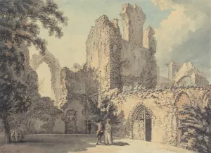 The Ruins of Leiston Abbey by Thomas Hearne Oil Painting