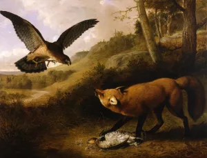 Disputed Game by Thomas Hewes Hinckley Oil Painting