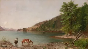 Small Landscape by Thomas Hicks Oil Painting