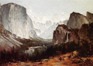 A View of Yosemite Valley by Thomas Hill Oil Painting