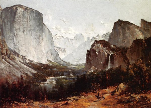 Main Product Photo of A View of Yosemite Valley Painting by Thomas Hill