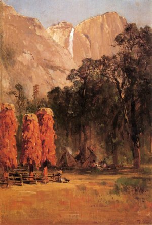 Acorn Granaries, by Piute Indian Camp in Yosemite
