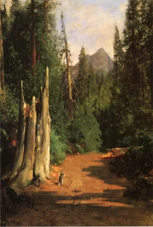 Black Butte, Mount Shasta Oil painting by Thomas Hill