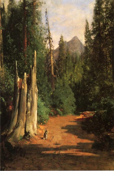 Black Butte, Mount Shasta by Thomas Hill - Hand-Painted Oil Painting Reproduction