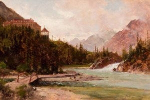 Columbia River by Thomas Hill Oil Painting