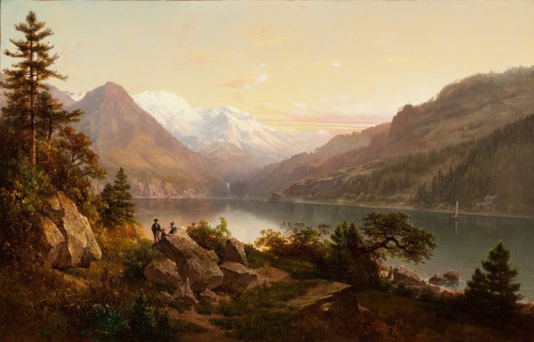 Main Product Photo of Emerald Bay, Lake Tahoe  Painting by Thomas Hill