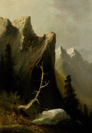 Indian Rock, Blue Mountains by Thomas Hill Oil Painting
