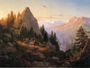 Sugar Loaf Peak, El Dorado County by Thomas Hill - Oil Painting Reproduction