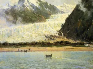 The Davidson Glacier painting by Thomas Hill