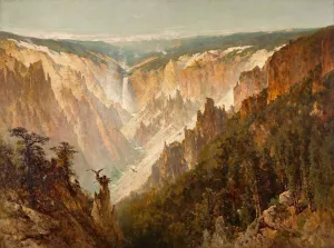 The Grand Canyon of the Yellowstone Oil painting by Thomas Hill