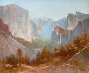 Yosemite Valley from Inspiration Point by Thomas Hill Oil Painting