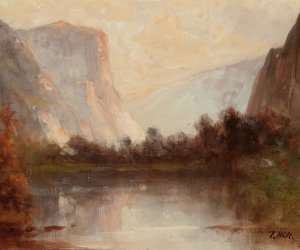 Yosemite Valley by Thomas Hill Oil Painting