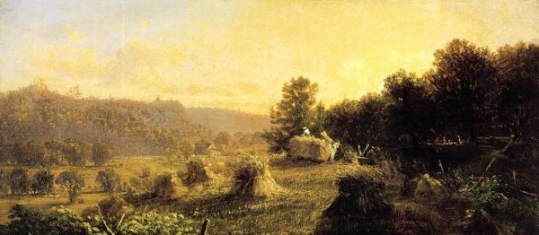 Main Product Photo of Harvest Scene Painting by Thomas Hiram Hotchkiss