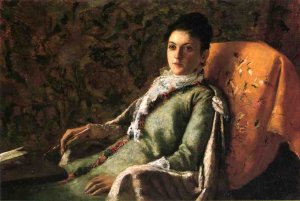 A Special Correspondent by Thomas Hovenden Oil Painting