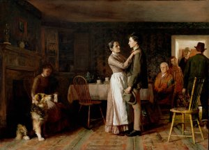 Breaking Home Ties by Thomas Hovenden Oil Painting