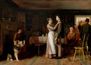 Breaking Home Ties by Thomas Hovenden Oil Painting