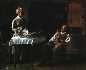 Contentment Oil painting by Thomas Hovenden