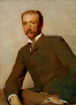 Portrait of Frank Hamilton Cushing by Thomas Hovenden Oil Painting