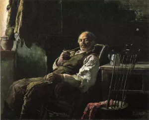 Taking His Ease by Thomas Hovenden - Oil Painting Reproduction