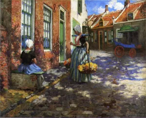 The Flower of Scotland by Thomas Hovenden Oil Painting