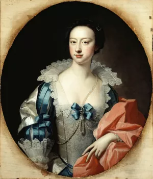 Miss Ashton by Thomas Hudson Oil Painting