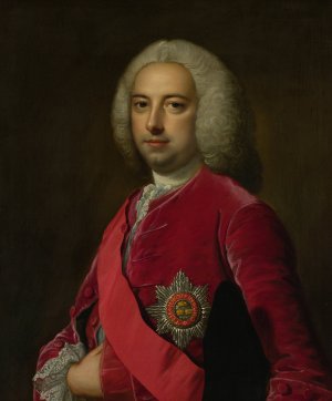 Portrait of Sir Edward Walpole by Thomas Hudson Oil Painting