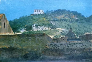 A Hilltop, Naples by Thomas Jones - Oil Painting Reproduction