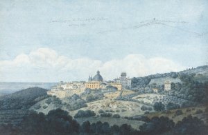 Larici from the Convent of the Galoro by Thomas Jones Oil Painting