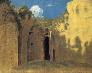 The Grotto at Posillipo by Thomas Jones Oil Painting