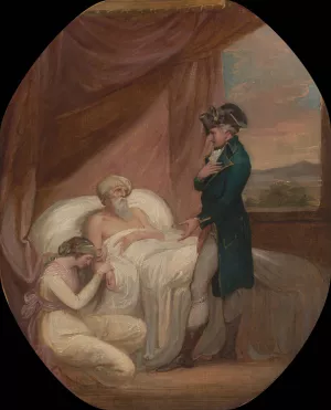The Brahmin Committing his Daughter Coraly to the Care of Blandford Oil painting by Thomas Kirk
