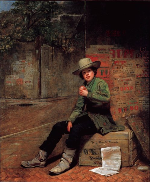 Main Product Photo of Buffalo Newsboy   Painting by Thomas Le Clear
