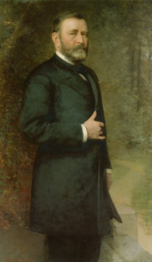 Ulysses S. Grant by Thomas Le Clear Oil Painting
