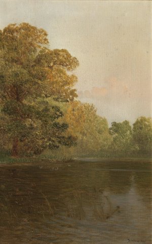 Abend by Thomas Leitner Oil Painting