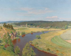 By the Thaya by Thomas Leitner Oil Painting